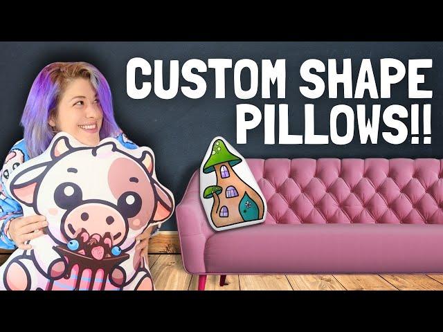 Print on Demand Custom Shaped Pillows Are Here!!