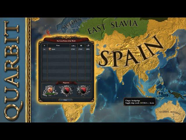 Forever Golden - An EU4 Spain World Conquest Timelapse