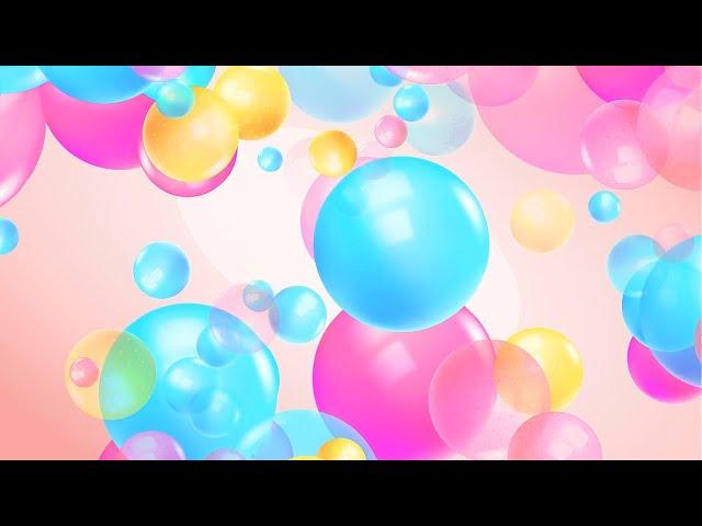 Colour Balls Background. Balloon | Colour Full Balls for Video editing 4k