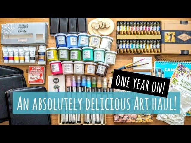 What Did I Use?! A Gorgeous Art Haul Reviewed After One Year: Flashe Paints, Watercolours, Books etc