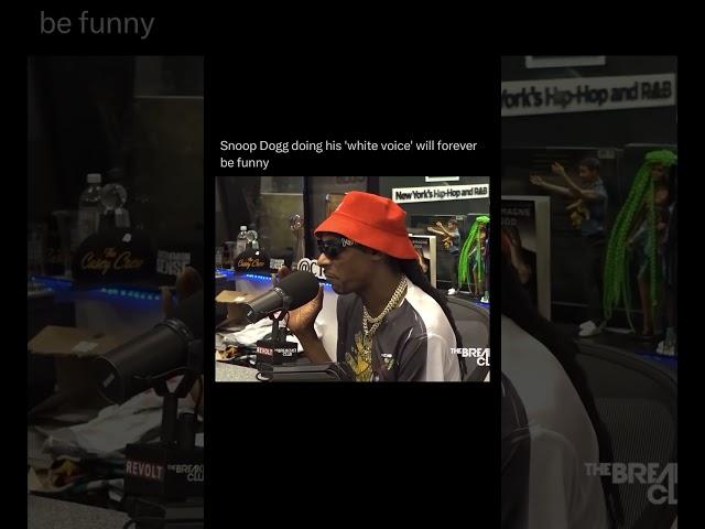  #SnoopDogg does a hilarious 'white guy' impression 