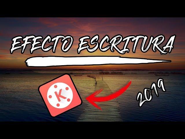 HOW TO MAKE THE "WRITE EFFECT" ON ANDROID KINEMASTER! EASY AND FAST IN YOUR MOBIL