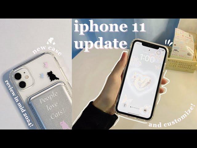 ⋆˙⟡ iphone 11 update in 2024  ⊹ customization!