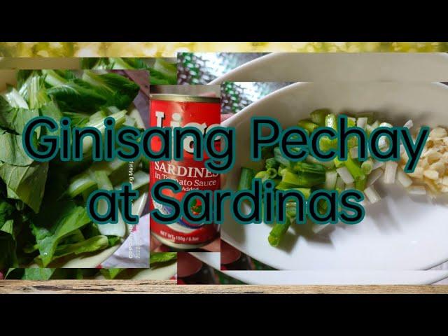 GINISANG PECHAY AT SARDINAS