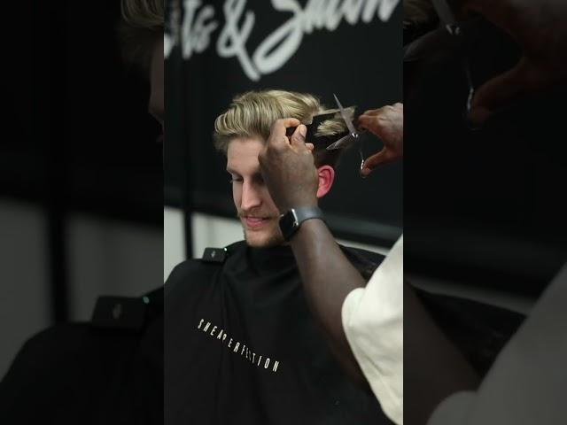 classic push-back comb over
