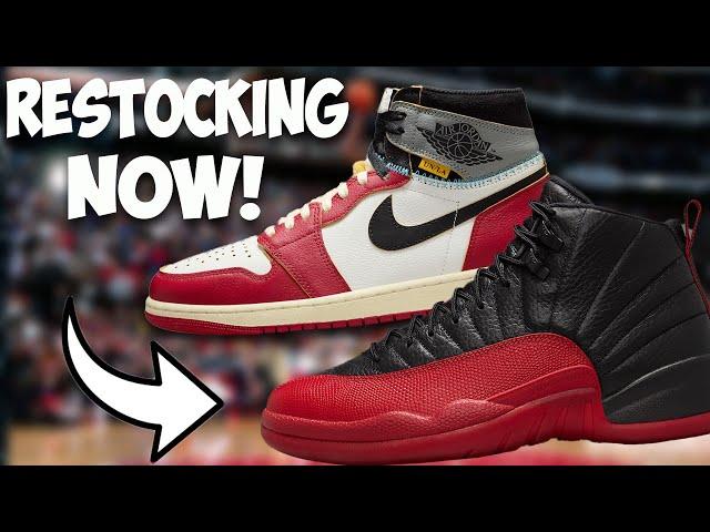 RESTOCKING NOW Jordan 12 Flu Games & Jordan 1 Union Updates! Shipping Concerns Addressed!