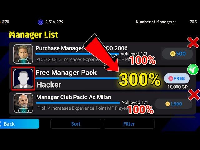 Coaching Affinity 300%  NEW UNDERRATED MANAGER! QUICK COUNTER PLAYSTYLE IN eFootball 2024 Mobile