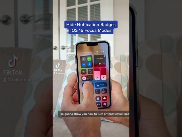 Hide App Notification Badges in #iOS15 #tailormadetech #ios15features #ios15homescreen #ios15focus