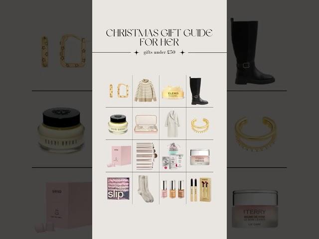CHRISTMAS GIFT IDEAS FOR HER 