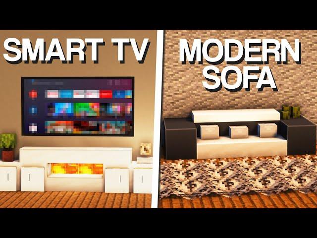 Minecraft: 10+ Living Room Build Ideas & Designs!