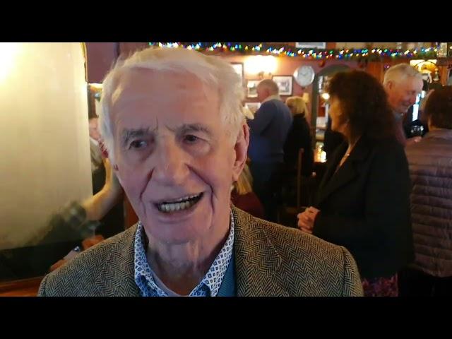 The legendary Tom Lawlor talking at the Ballyheigue Senior Citizens Christmas Party 2024.