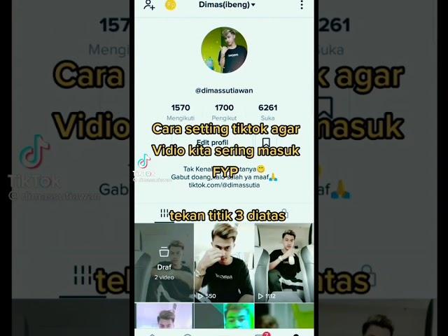 Cara setting tiktok agar vidio kita sering masuk fyp
