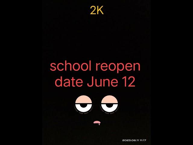 school reopen video
