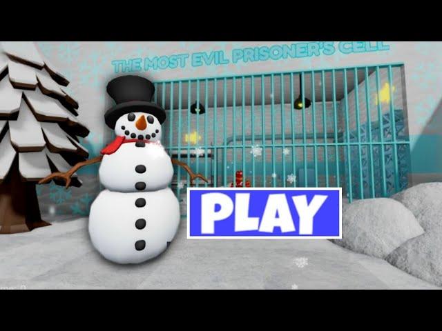 SNOWMAN'S PRISON RUN! (OBBY) ROBLOX || Jumpscare & Gameplay