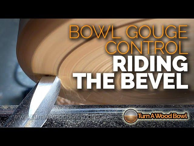 Riding Bevel - Bowl Gouge Control Woodturning Technique Video