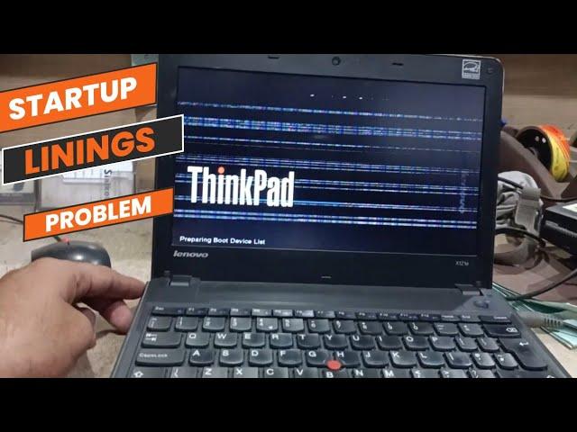 lenovo thinkpad X121e turning on show display with linings some times stuck no boot windows problem