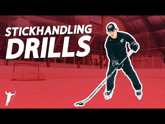 14 ON-ICE STICKHANDLING DRILLS [NEW] 