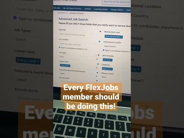 Every FlexJobs member should be doing this when #jobsearching. #flexjobs #jobtips #remotejobs #jobs