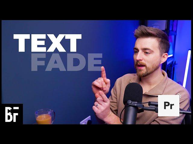 Text Fade Animation - Adobe Premiere Pro