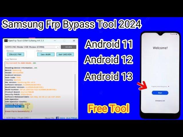 New Samsung Frp Bypass Tool 2024 | All Samsung Frp Remove Android 12 13 14 Adb Enable Fix