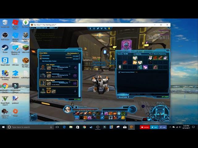 SWTOR armormech crafting tutorial!