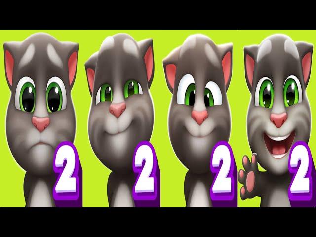 White Vs Gray Vs Black Vs Panda My Talking Baby Tom 2 Vs My Talking Tom 2