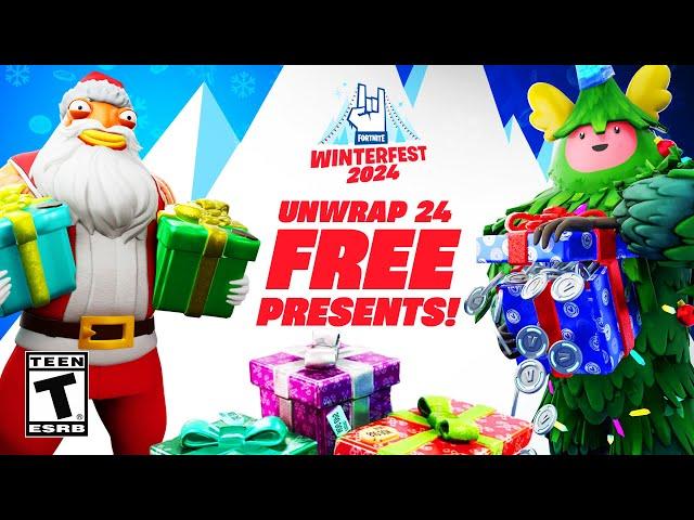 Fortnite Winterfest 2024! (ALL PRESENTS)