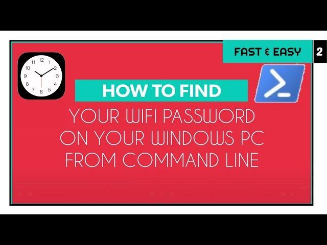 FAST & EASY! Recover Forgotten Wifi passwords in Windows10 terminal | TechSpertiseTv F&E2