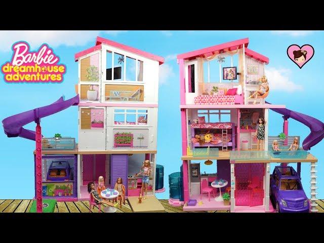 NEW Barbie Dreamhouse Adventures Dollhouse with Bunk Beds and Pool!