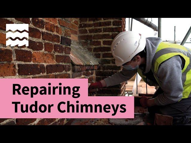 Repairing Tudor Chimneys at Warden Abbey