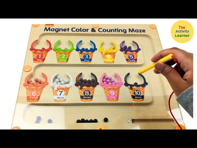 Number, Counting, & Color Maze Activity | Educational Videos for Toddlers