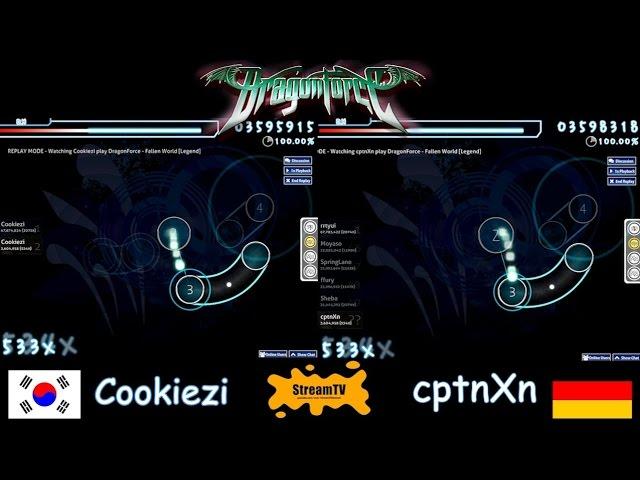 OSU! COOKIEZI VS CPTNXN - DRAGONFORCE - FALLEM WORLD [LEGEND]