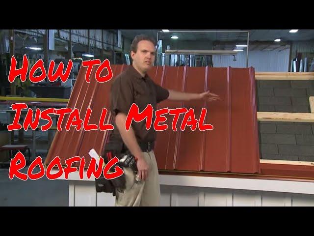 Installing Metal Roofing Panels