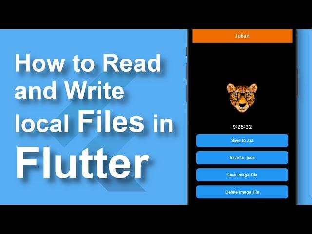 How to Read/Write Text, JSON, and Image Files in Flutter