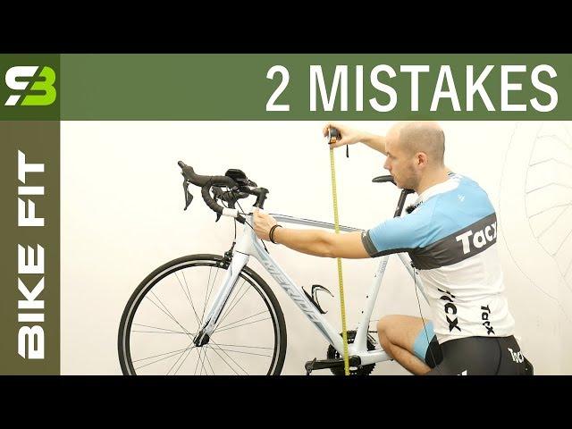 2 Biggest Mistakes In Finding The OPTIMAL Bike Frame Size.