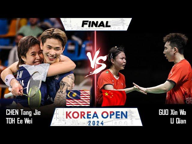 LIVE SCORE | FINAL | CHEN Tang Jie /TOH Ee Wei vs GUO Xin Wa /LI Qian | Korea Open 2024 Badminton