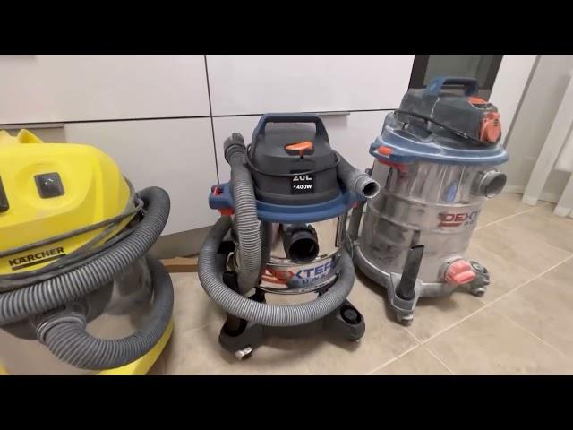 Обзор пылесосов Dexter 1400 и karcher