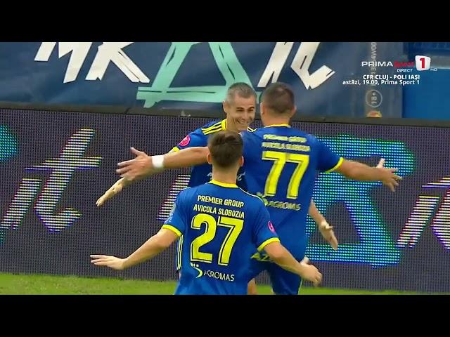 REZUMAT: Unirea Slobozia - "U" Cluj 2-2. Liderul a revenit de la 0-2 şi a ratat victoria pe final