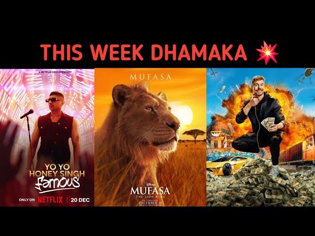 Upcoming Web Series And Movies Of December 2024(This Week) | Netflix, Jiocinema, Beast Games, Zee5 |