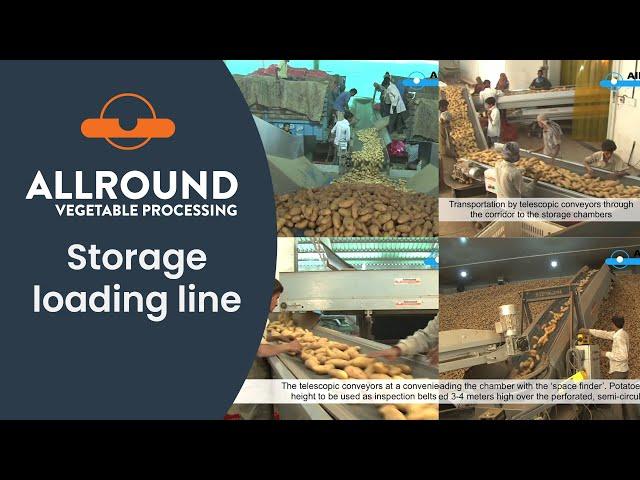 Storage loading line | Allround Vegetable Processing