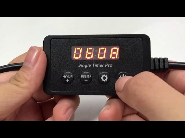 Nicrew Single Channel LED Light Timer Pro Instruction Video - Model: N15010