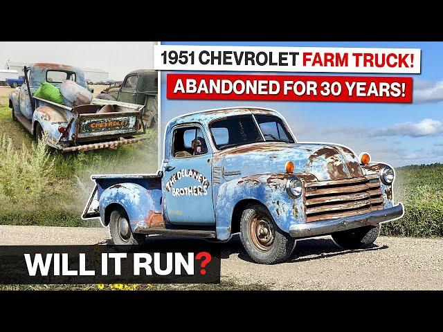 1951 Chevrolet Farm Truck! Will it Run after 30 Years of Being Long Forgotten?!?