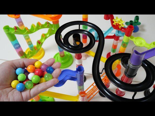 Marble run race ASMR  Colorful course & rolling long course!