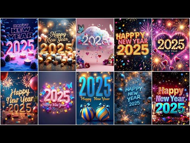 Happy New Year 2025 Hd Wallpaper Photo | Happy Year 2025 | Happy New year photos, images, pictures