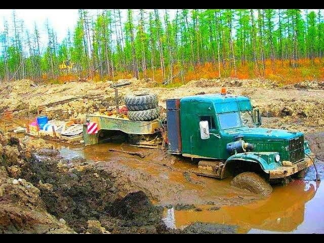 Легендарные ГРУЗОВИКИ КРАЗ НА БЕЗДОРОЖЬЕ МОЩЬ!!! TRUCKS KRAZ OFF ROAD