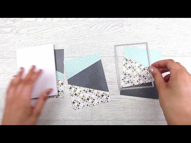 Two Cuts = Three cards!!  The Quickest Cards You'll Make. (1012)