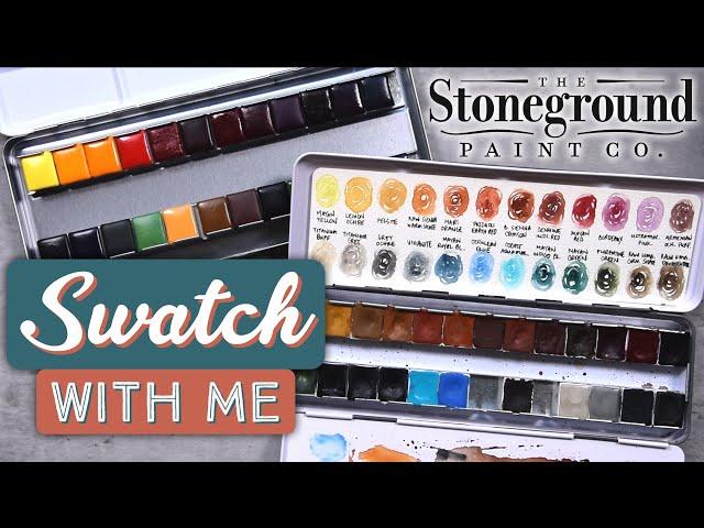 Swatch With Me: Stoneground Paint Co. Watercolors