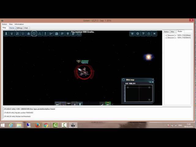 Darkorbit Golem Bot Preview/Tutorial