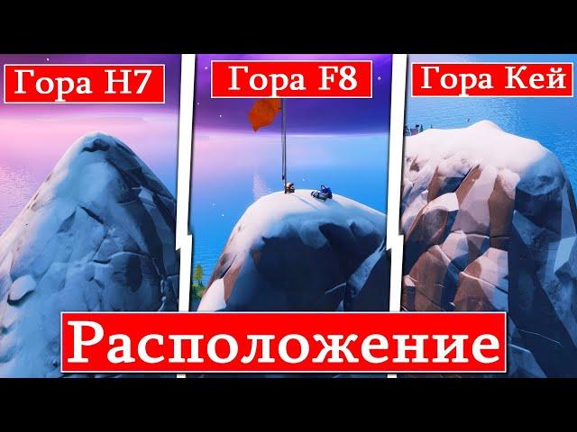 Fortnite Сезон 11-Испытание Камео и Эстрада-Танцуйте на вершине горы Н7, горы F8 и горы Кей