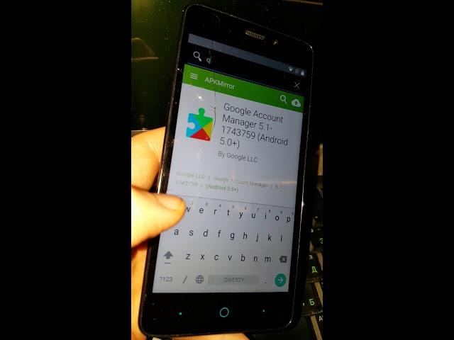 ZTE Blade A452 Blade X3 как удалить google аккаунт account обход сброс снять frp bypass